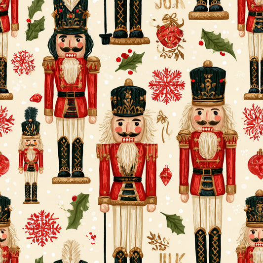 Nutcracker Holiday Cheer Pattern 8 Quilting Cotton Fabric