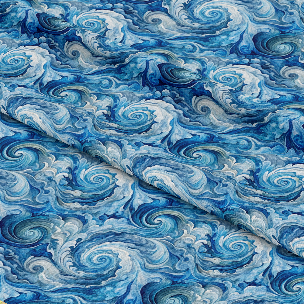 Ocean Swirls Pattern 9 Quilting Cotton Fabric