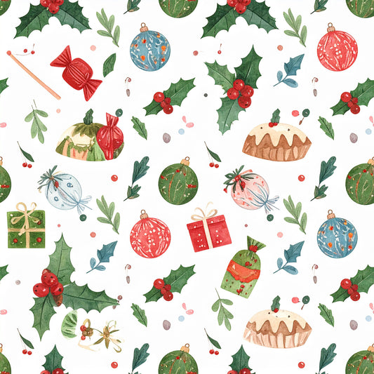 Oh What Christmas Fun Pattern 16 Quilting Cotton Fabric