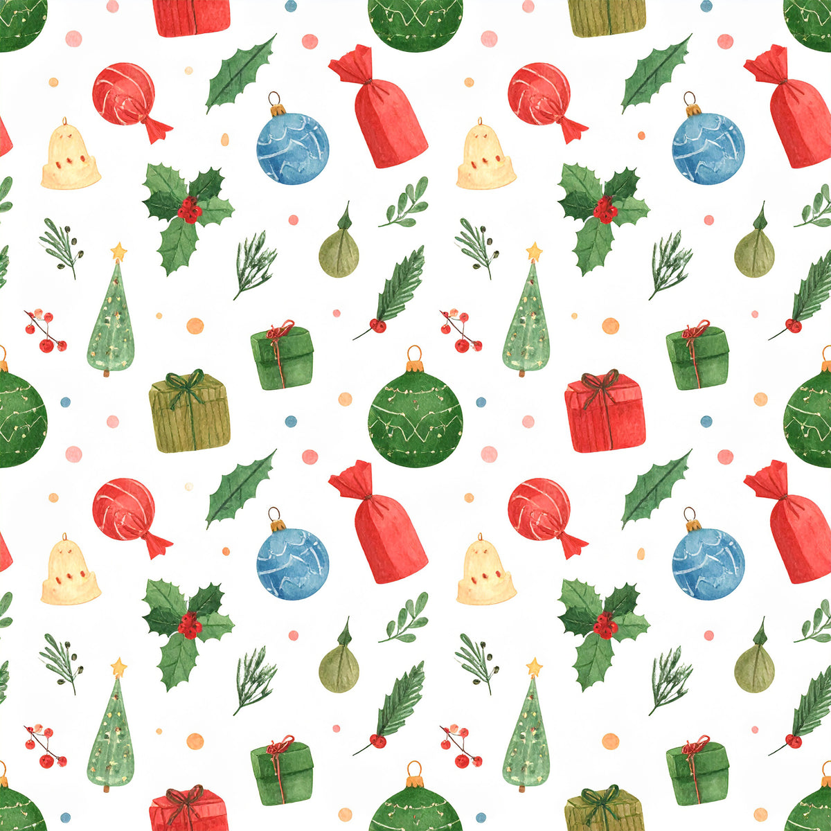 Oh What Christmas Fun Pattern 17 Quilting Cotton Fabric