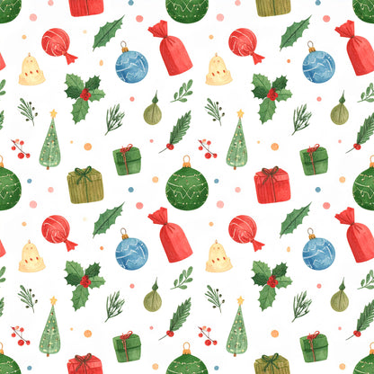 Oh What Christmas Fun Pattern 17 Quilting Cotton Fabric