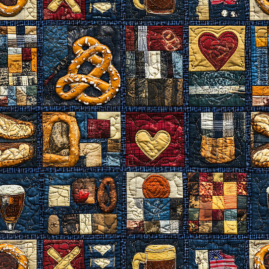 Oktoberfest Patch Quilt Sampler Pattern 10 Quilting Cotton Fabric