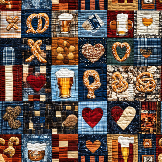 Oktoberfest Patch Quilt Sampler Pattern 11 Quilting Cotton Fabric