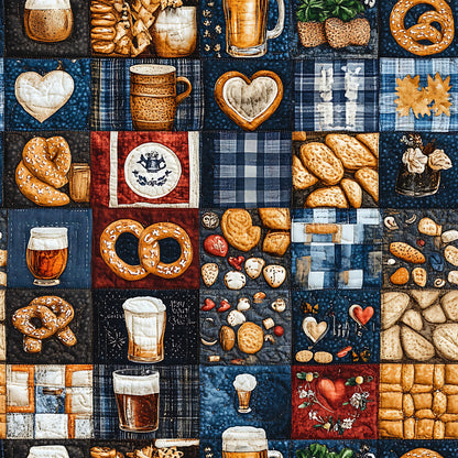 Oktoberfest Patch Quilt Sampler Pattern 12 Quilting Cotton Fabric