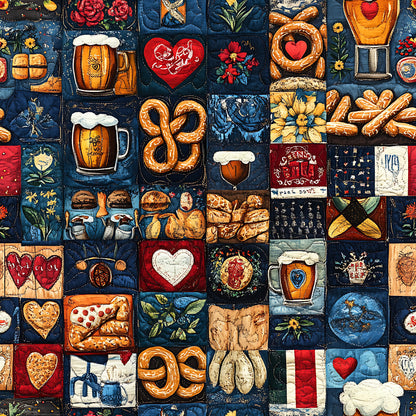 Oktoberfest Patch Quilt Sampler Pattern 18 Quilting Cotton Fabric