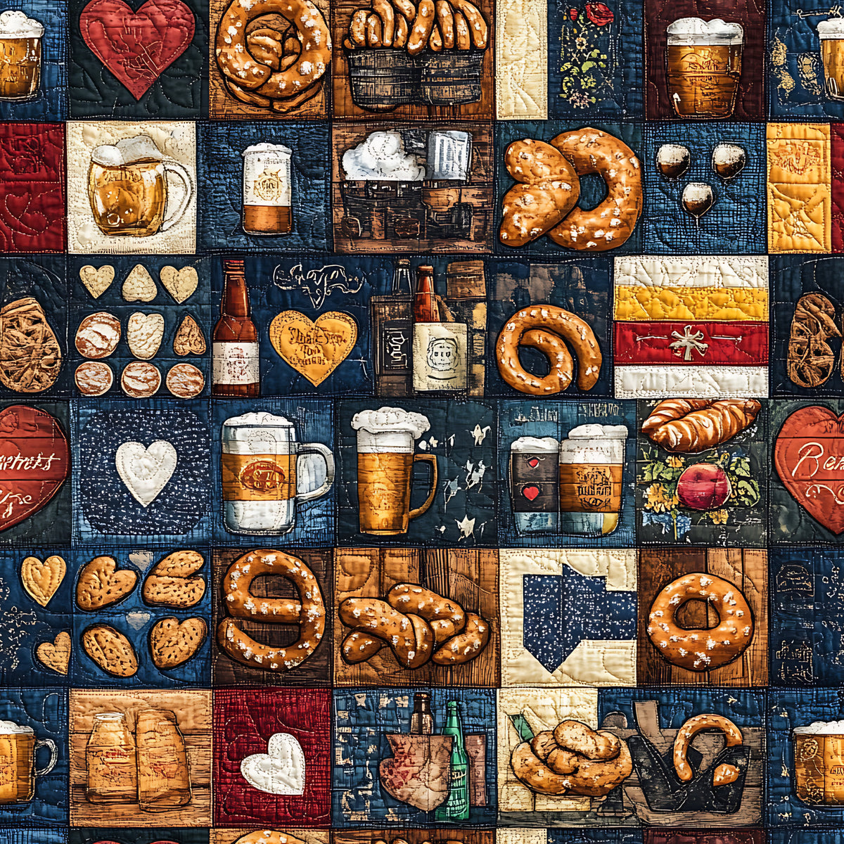 Oktoberfest Patch Quilt Sampler Pattern 9 Quilting Cotton Fabric