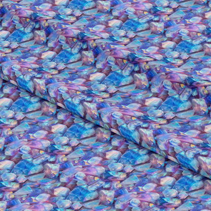 Opal Gemstone Pattern 10 Quilting Cotton Fabric