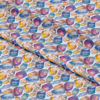 Opal Gemstone Pattern 6 Quilting Cotton Fabric