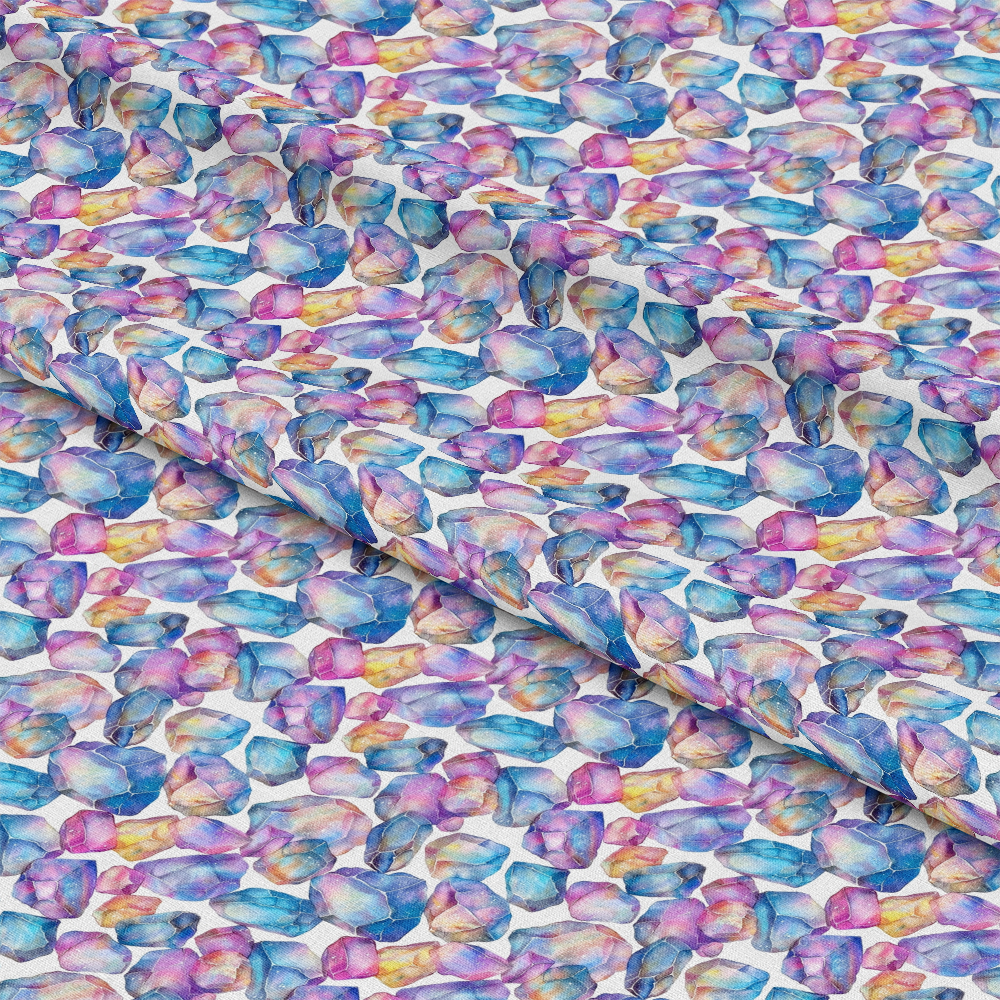 Opal Gemstone Pattern 8 Quilting Cotton Fabric