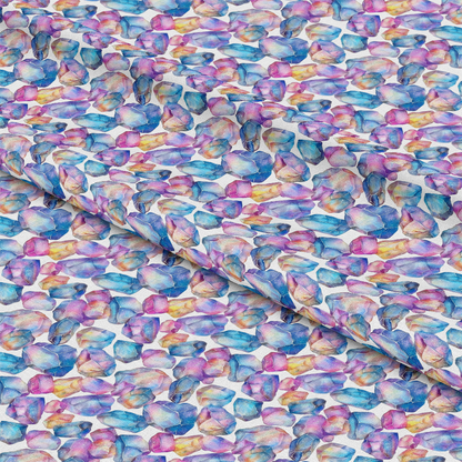 Opal Gemstone Pattern 8 Quilting Cotton Fabric