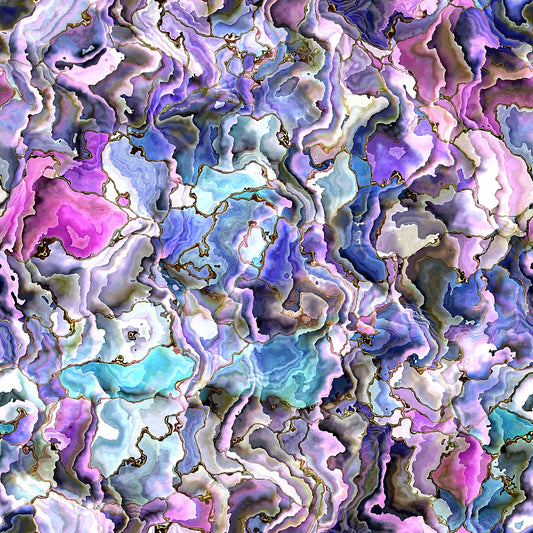 Oyster Shell Pattern 10 Quilting Cotton Fabric