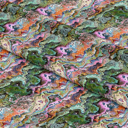 Oyster Shell Pattern 17 Quilting Cotton Fabric