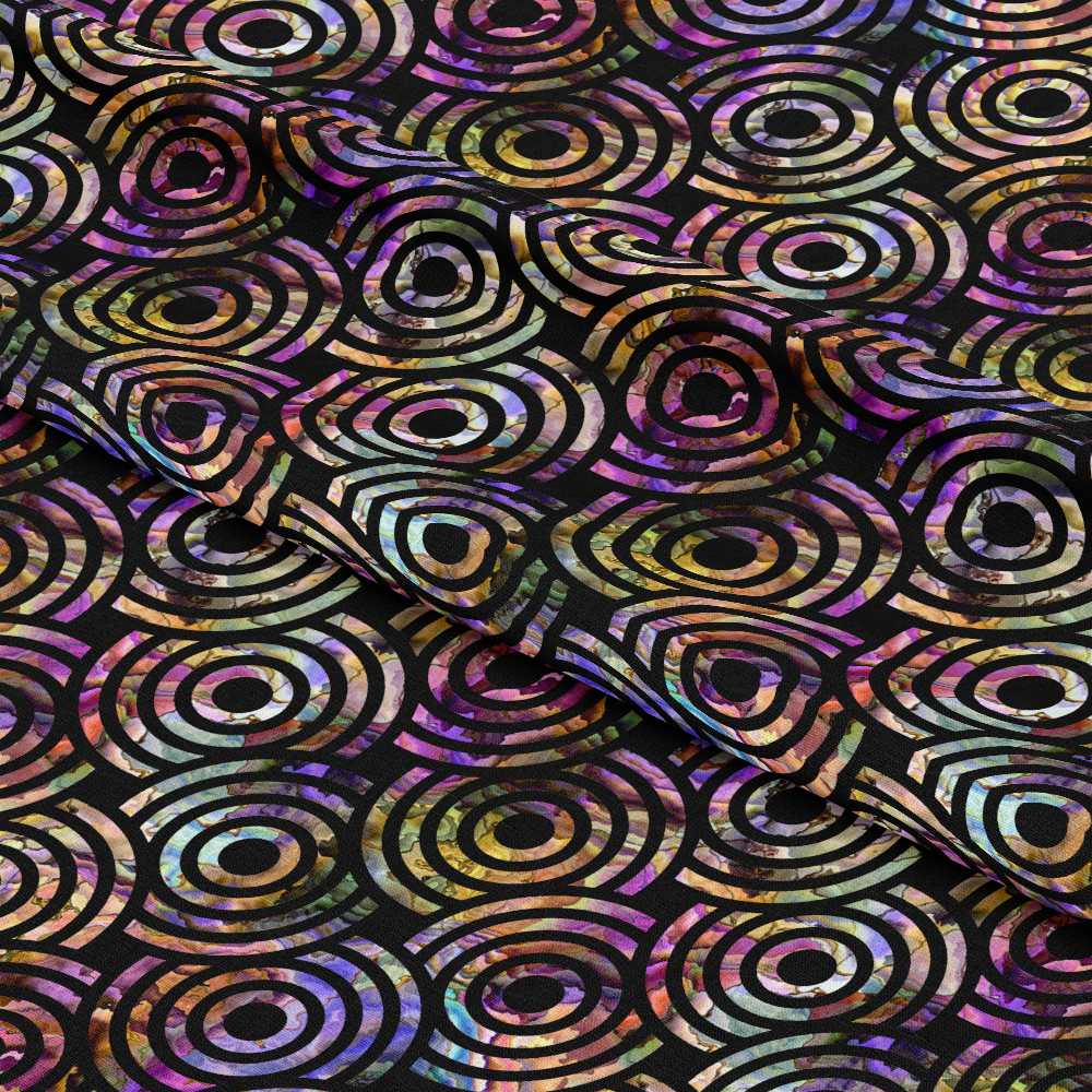 Oyster Shell Pattern 28 Quilting Cotton Fabric