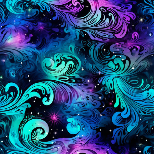 Paisley Sky Pattern 12 Quilting Cotton Fabric