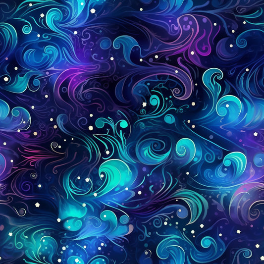 Paisley Sky Pattern 4 Quilting Cotton Fabric