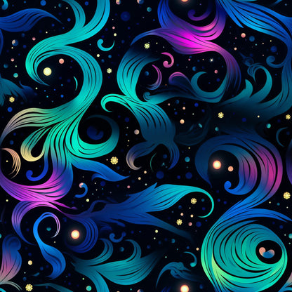 Paisley Sky Pattern 6 Quilting Cotton Fabric