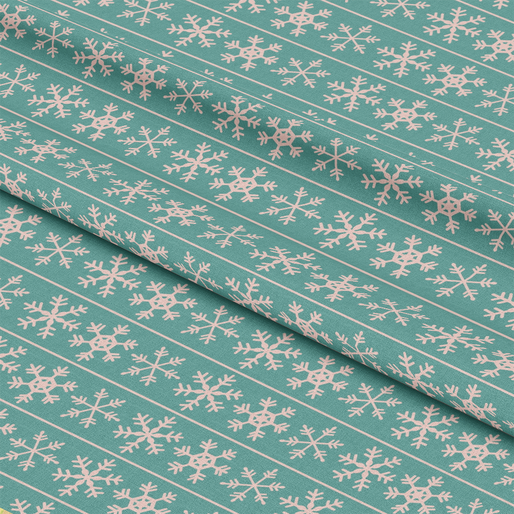 Pastel Christmas Pattern 4 Quilting Cotton Fabric