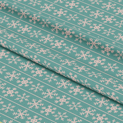 Pastel Christmas Pattern 4 Quilting Cotton Fabric