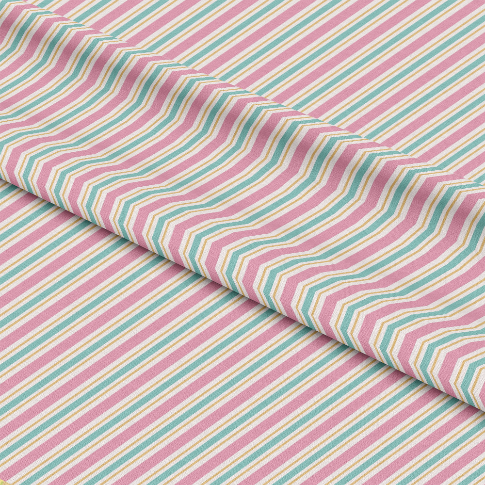 Pastel Christmas Pattern 8 Quilting Cotton Fabric