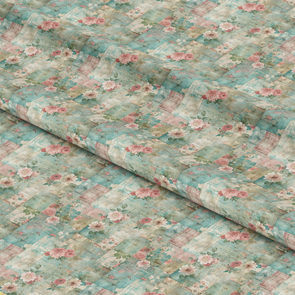 Pastel Grunge Nostalgia Pattern 10 Quilting Cotton Fabric