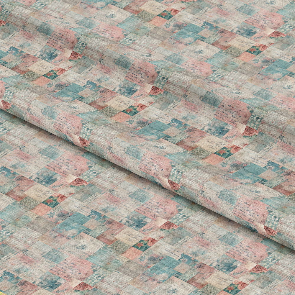 Pastel Grunge Nostalgia Pattern 11 Quilting Cotton Fabric
