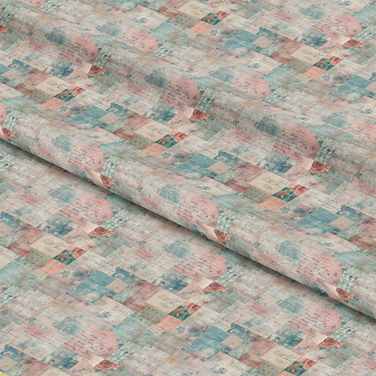 Pastel Grunge Nostalgia Pattern 11 Quilting Cotton Fabric