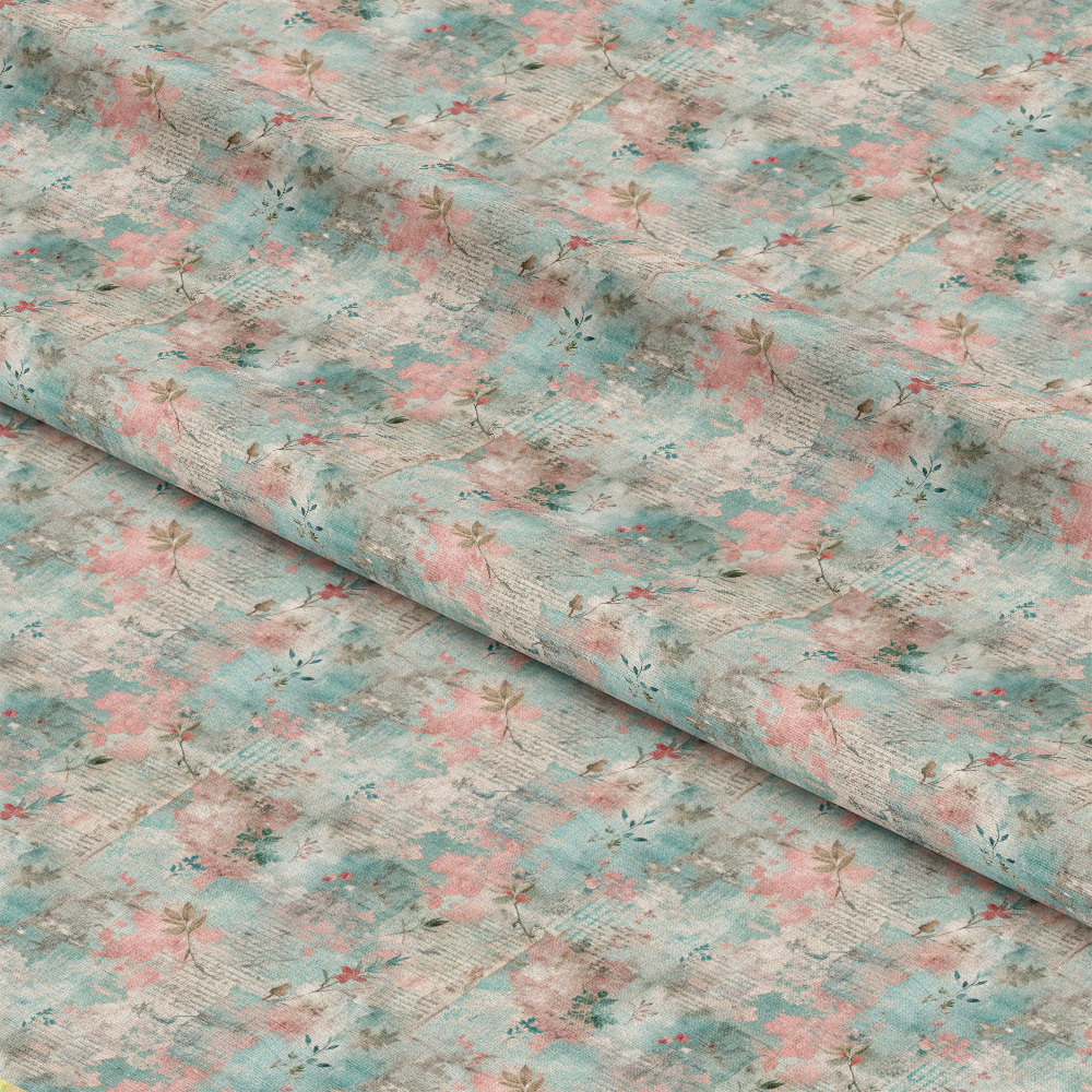 Pastel Grunge Nostalgia Pattern 12 Quilting Cotton Fabric