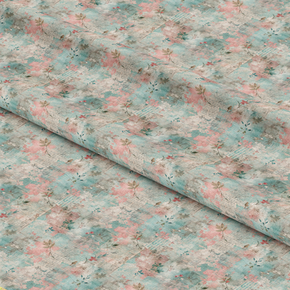 Pastel Grunge Nostalgia Pattern 12 Quilting Cotton Fabric