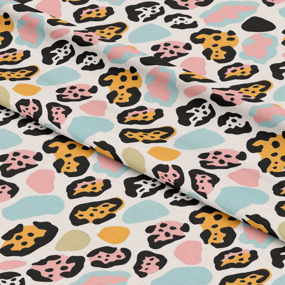 Pastel Leopard Skins Pattern 11 Quilting Cotton Fabric