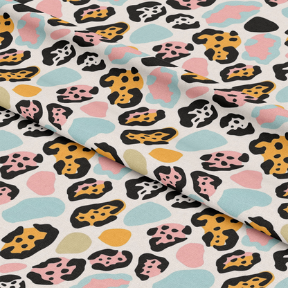 Pastel Leopard Skins Pattern 11 Quilting Cotton Fabric