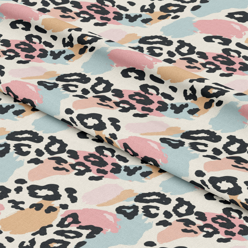 Pastel Leopard Skins Pattern 14 Quilting Cotton Fabric
