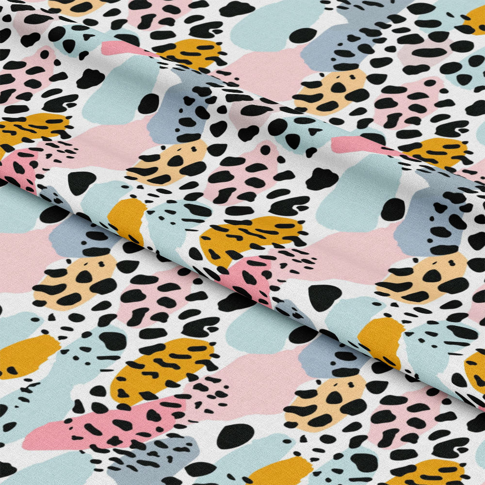 Pastel Leopard Skins Pattern 15 Quilting Cotton Fabric