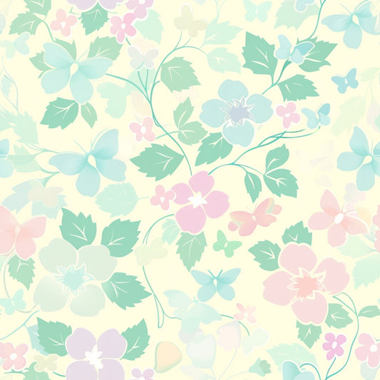 Pastel Spring Pattern 14 Quilting Cotton Fabric