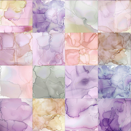 Pastel Alcohol Ink Pattern 1 Quilting Cotton Fabric