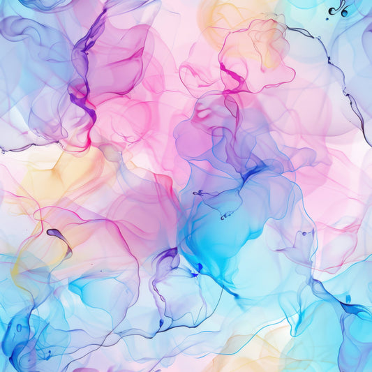 Pastel Alcohol Ink Pattern 10 Quilting Cotton Fabric