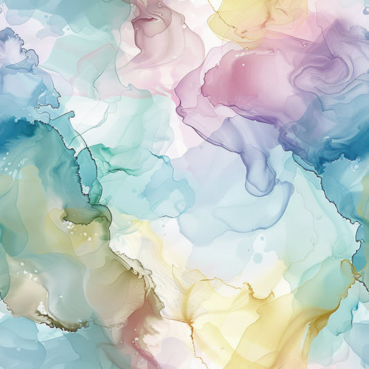 Pastel Alcohol Ink Pattern 13 Quilting Cotton Fabric