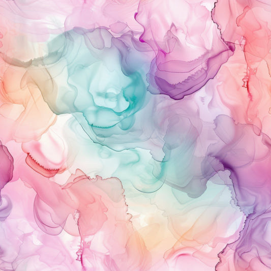 Pastel Alcohol Ink Pattern 14 Quilting Cotton Fabric