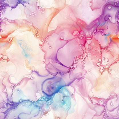 Pastel Alcohol Ink Pattern 15 Quilting Cotton Fabric
