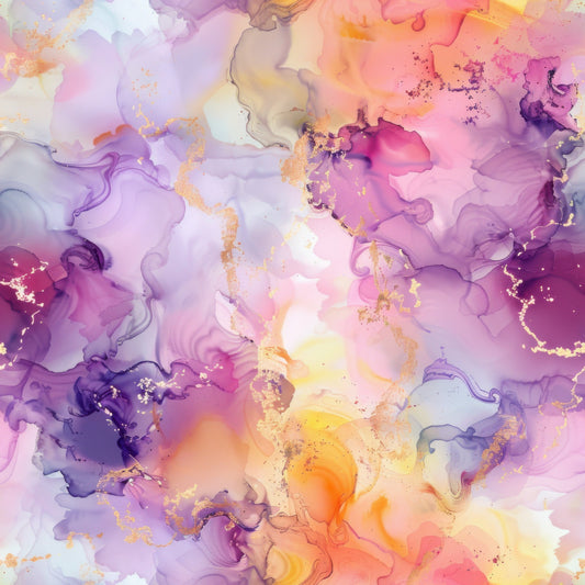 Pastel Alcohol Ink Pattern 6 Quilting Cotton Fabric