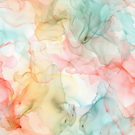 Pastel Alcohol Ink Pattern 7 Quilting Cotton Fabric