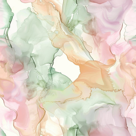 Pastel Alcohol Ink Pattern 8 Quilting Cotton Fabric