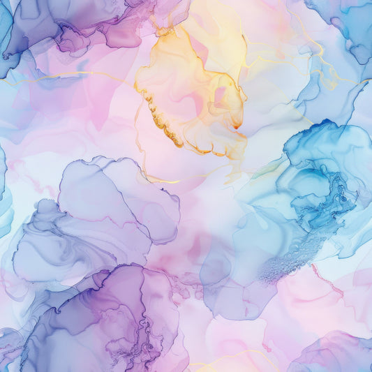 Pastel Alcohol Ink Pattern 9 Quilting Cotton Fabric