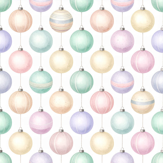 Pastel Christmas Wonderland Pattern 13 Quilting Cotton Fabric