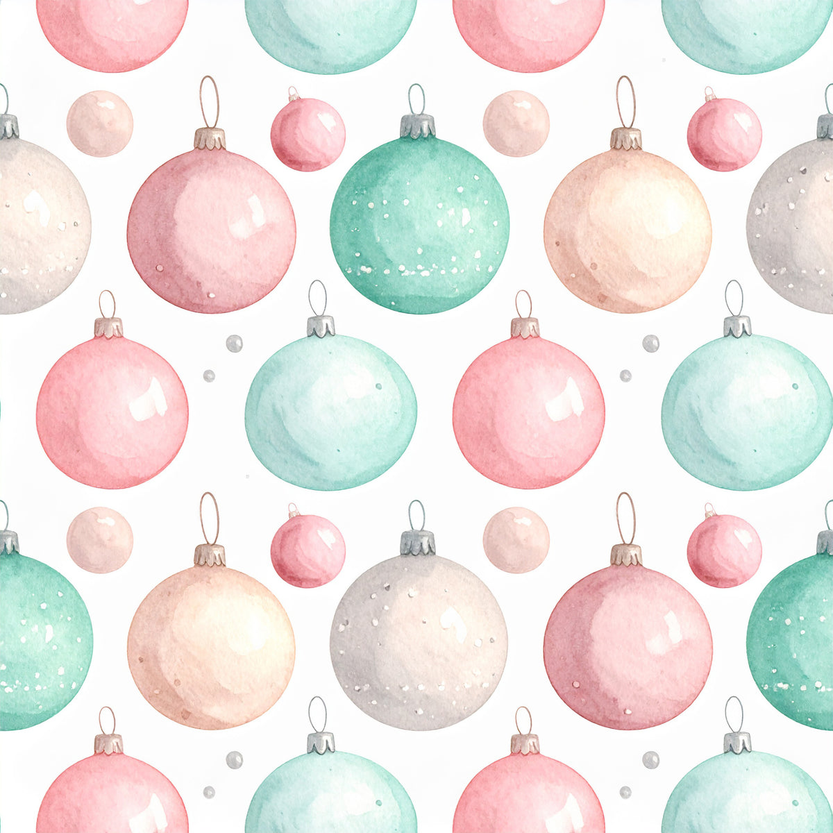 Pastel Christmas Wonderland Pattern 14 Quilting Cotton Fabric
