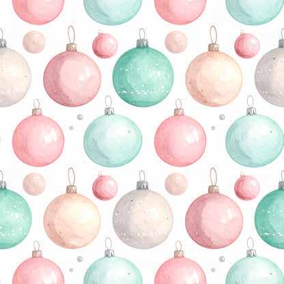 Pastel Christmas Wonderland Pattern 14 Quilting Cotton Fabric