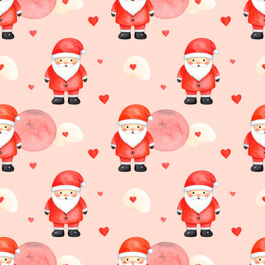 Pastel Christmas Wonderland Pattern 9 Quilting Cotton Fabric
