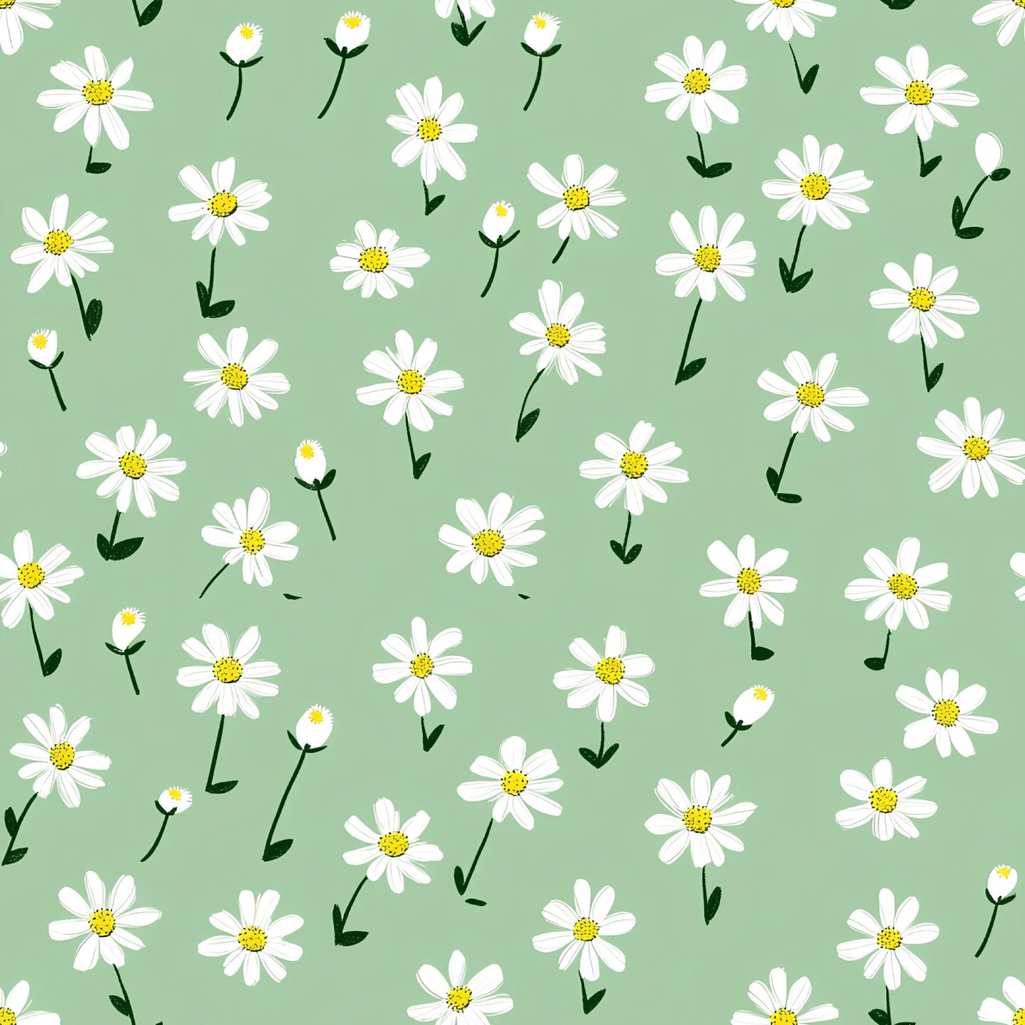 Pastel Daisy Pattern 12 Quilting Cotton Fabric