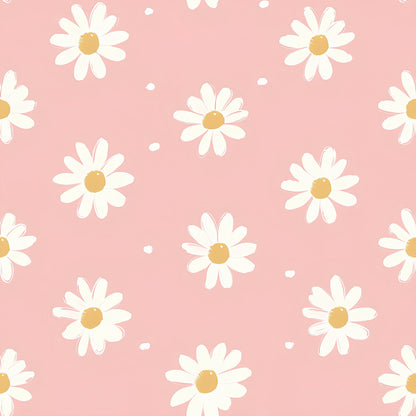 Pastel Daisy Pattern 2 Quilting Cotton Fabric