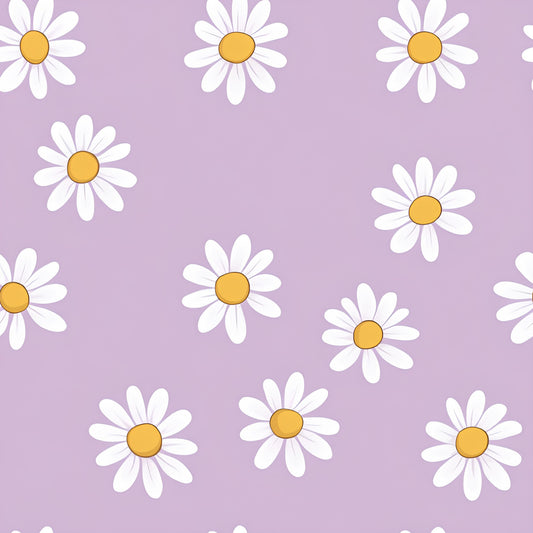 Pastel Daisy Pattern 4 Quilting Cotton Fabric