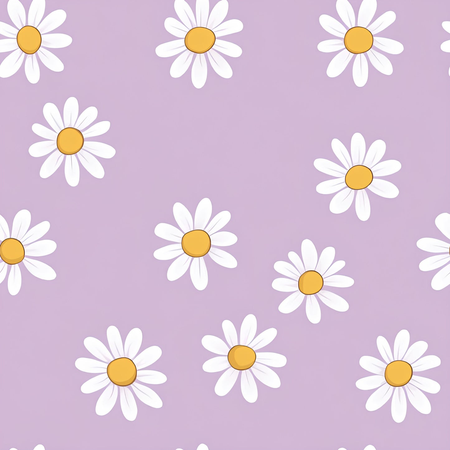 Pastel Daisy Pattern 4 Quilting Cotton Fabric